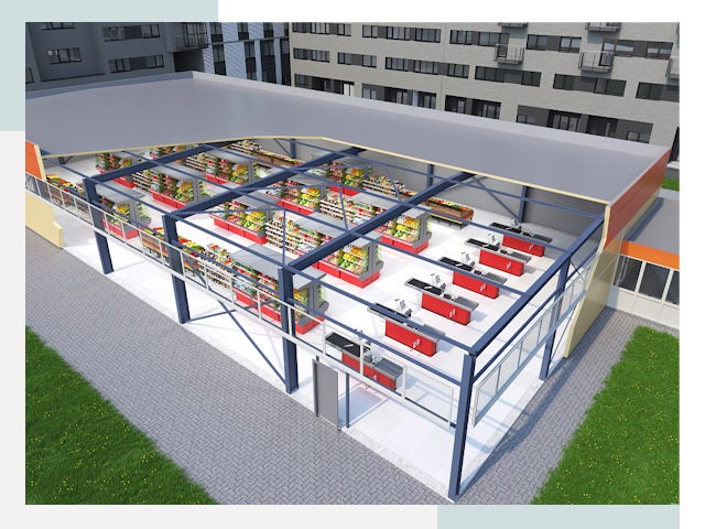 Строительство магазинов в Рыбинск от 624 руб. за м²