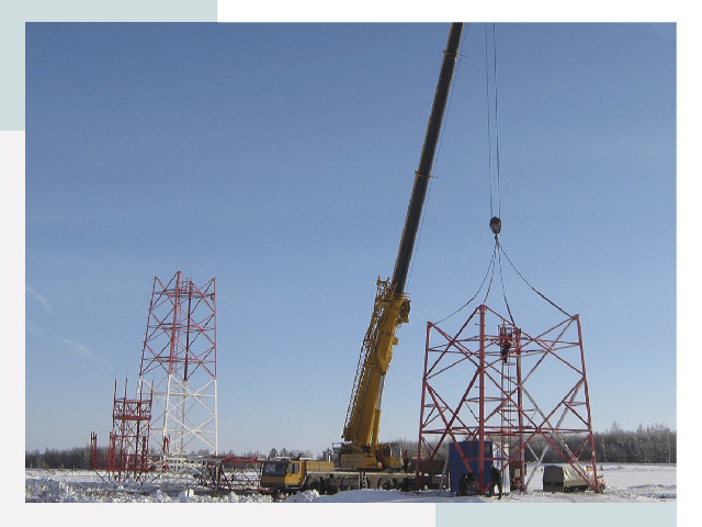 Монтаж вышек связи в Рыбинске