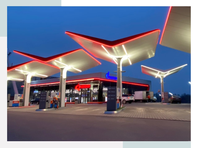 Навесы для АЗС в Рыбинске