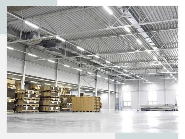 Освещение ангаров в Рыбинске