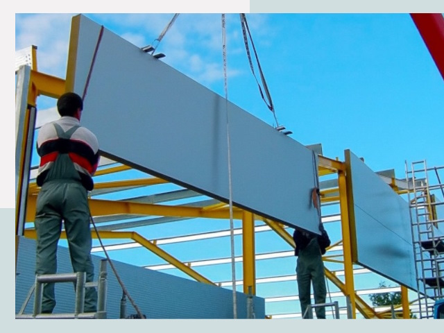 Монтаж сэндвич-панелей в Рыбинске от 624 руб.