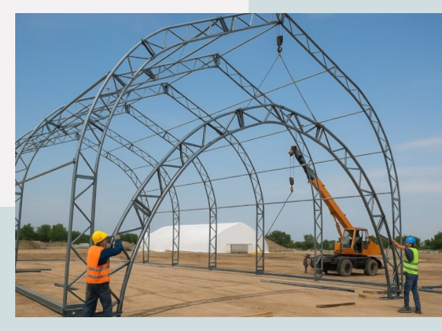 Монтаж ангаров в Рыбинске от 624 руб. - Надежно и быстро