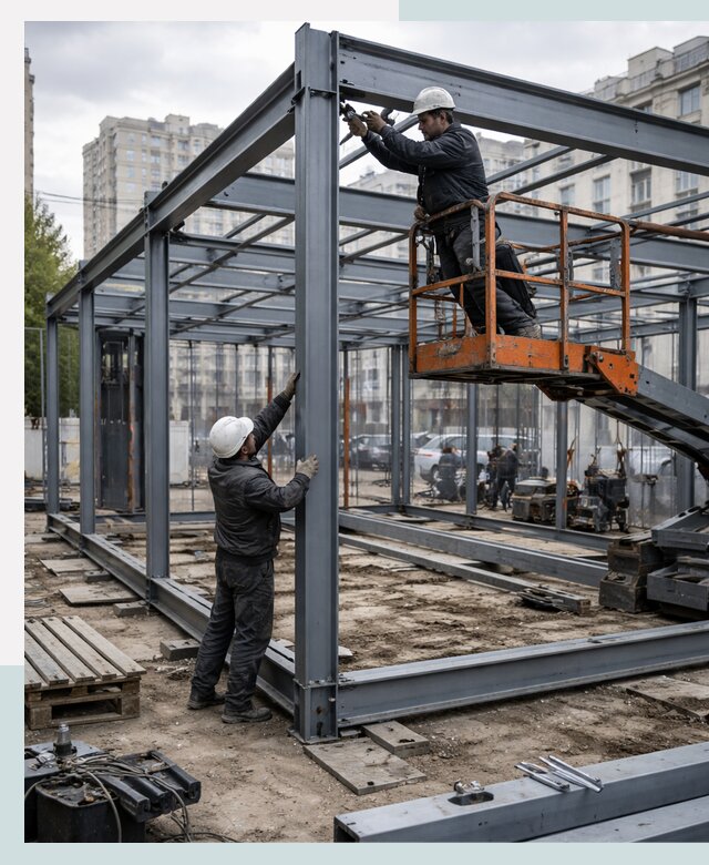 Строительство и монтаж торговых павильонов под ключ в Рыбинске