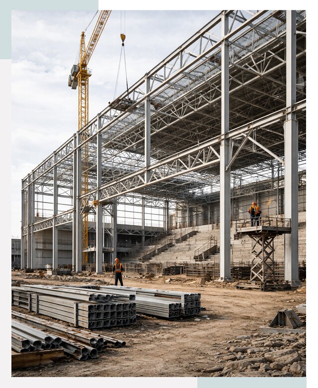 Строительство спортивных комплексов в Рыбинске от 31224 р. | СтальСтрой-Рбн